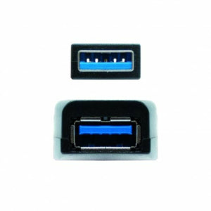 Câble Rallonge à USB NANOCABLE 10.01.0312 Noir 10 m