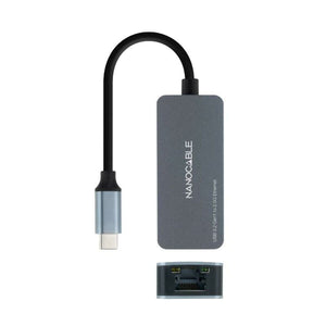 USB-C -zu-Red RJ45-Adapter NANOCABLE 10.03.0410 Grau