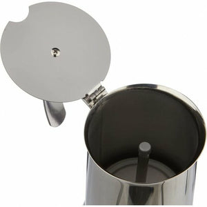 Italian Coffee Pot Monix Eterna  Grey Stainless steel