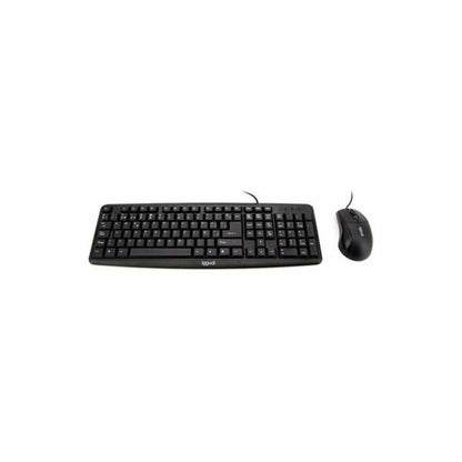 Keyboard and Mouse iggual QWERTY USB