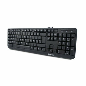 Tastatur NGS NGS-KEYBOARD-0344 Schwarz Qwerty Spanisch QWERTY