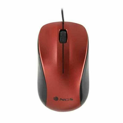 Optische Maus NGS NGS-MOUSE-1092 Rot 1200 DPI