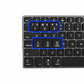 Tastatur NGS MULTI-DEVICE Schwarz Schwarz/Silberfarben Qwerty Spanisch