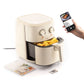 Friteuse à Air InnovaGoods AIR FRYER VINTAGE Crème 1700 W 5,5 L Acier inoxydable (Reconditionné A+)