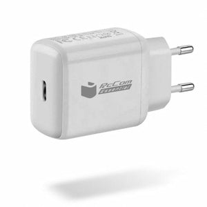 Chargeur Mural + Câble USB-C PcCom Blanc 20 W