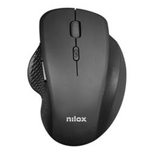 Ergonomic Optical Mouse Nilox NXMOWI3001 Black 3200 DPI