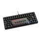 Tastatur Hiditec GKE010006 Schwarz Qwerty Spanisch