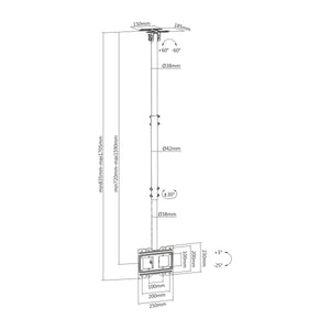 TV Halterung Aisens CT43TSE-053 23-42" 23" 50 kg