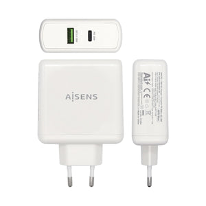 USB-Ladegerät für die Wand Aisens ASCH-2PD30QC-W 48 W Weiß USB-C