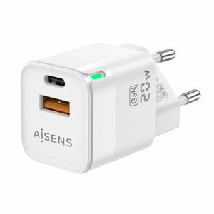 Wandladegerät Aisens ASCH-20W2P002-W Weiß 20 W