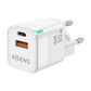 Chargeur mural Aisens ASCH-30W2P004-W Blanc 30 W