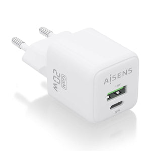 Chargeur mural Aisens ASCH-20W2P010-W Blanc 20 W (1 Unité)