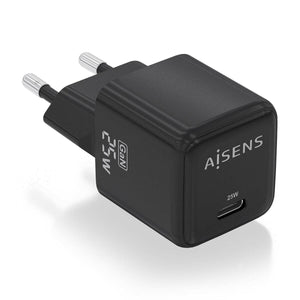 Wandladegerät Aisens ASCH-25W1P013-BK 25 W Schwarz (1 Stück)