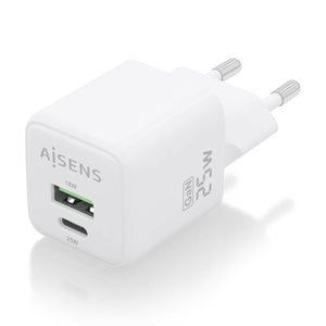 Chargeur mural Aisens ASCH-25W2P014-W Blanc 25 W (1 Unité)