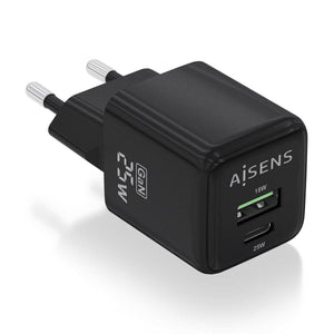 Chargeur mural Aisens ASCH-25W2P015-BK Noir 25 W (1 Unité)