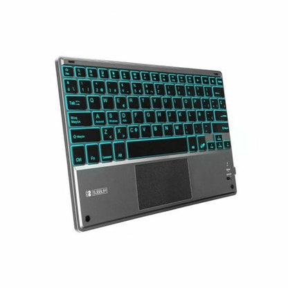 Clavier Bluetooth avec Support pour Tablette Subblim SUB-KBT-SMBT51 Gris Multicouleur Espagnol Qwerty QWERTY