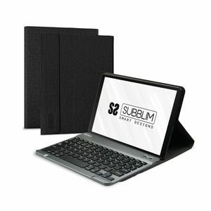 Housse pour Tablette et Clavier Subblim SUBKT3-BTS055 Noir Espagnol Qwerty 10,5"