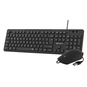 Tastatur mit Maus Subblim SUBKBC-CSSK01 Qwerty Spanisch Schwarz