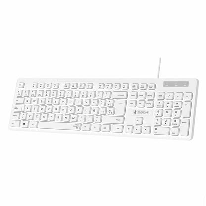 Clavier Subblim SUBKBC-0SSK51 Blanc Espagnol Qwerty