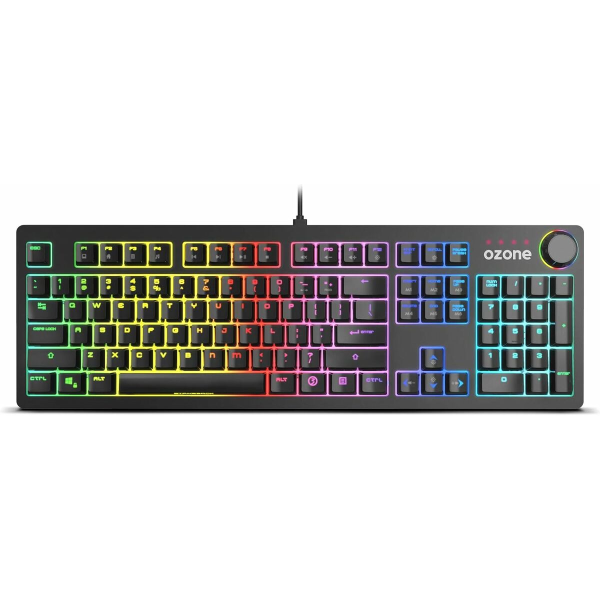 Gaming Tastatur OZONE Qwerty Spanisch Schwarz