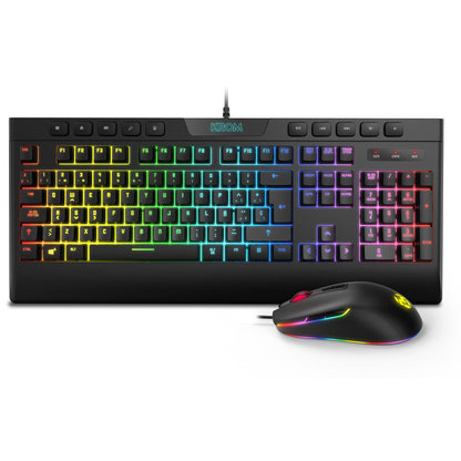 Clavier et Souris Gaming Krom Kalyos RGB Noir