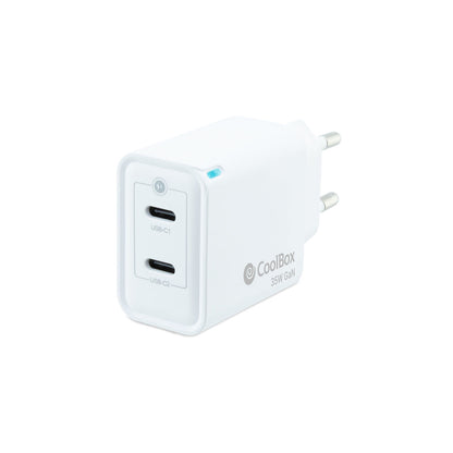 Wall Charger CoolBox COO-CUP-35CC White 35 W (1 Unit)