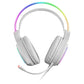 Casque avec Microphone Gaming Mars Gaming MHRGBW Blanc