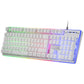 Clavier Mars Gaming MK220WES RGB Blanc