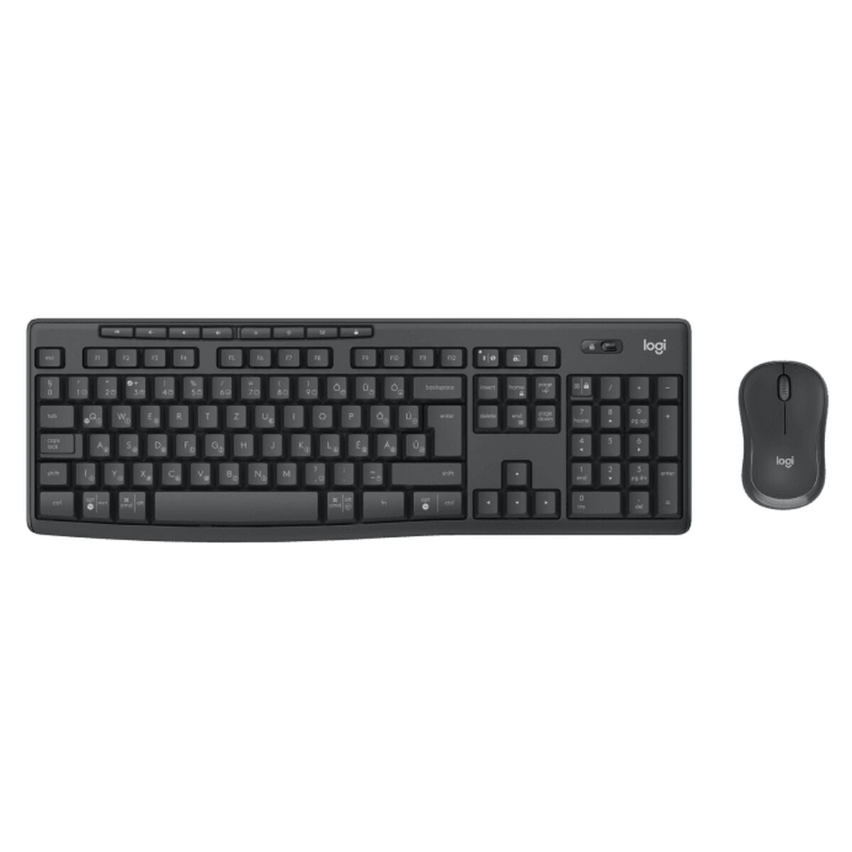 Tastatur mit Maus Logitech MK370 Graphit Qwerty hebreo