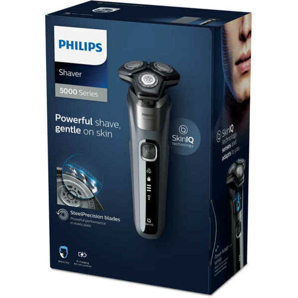 Wiederaufladbarer Elektrorasierer Philips Wet & Dry SteelPrecision S5587/10