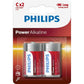Piles Alcalines Philips Batería LR14P2B/10 1,5 V
