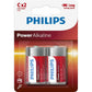 Alkali-Mangan-Batterie Philips Batería LR14P2B/10 1,5 V