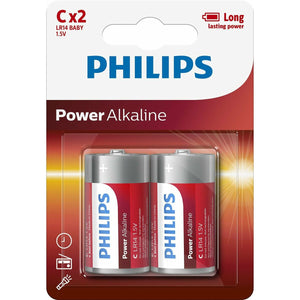 Alkaline Batteries Philips Batería LR14P2B/10 1,5 V