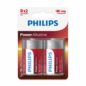 Piles Alcalines Philips Batería LR20P2B/10 1,5 V