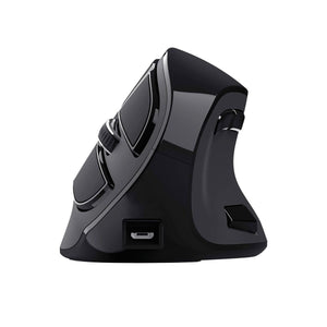 Schnurlose Mouse Trust Voxx Schwarz Ergonomisch Vertikal Bluetooth Aufladbar