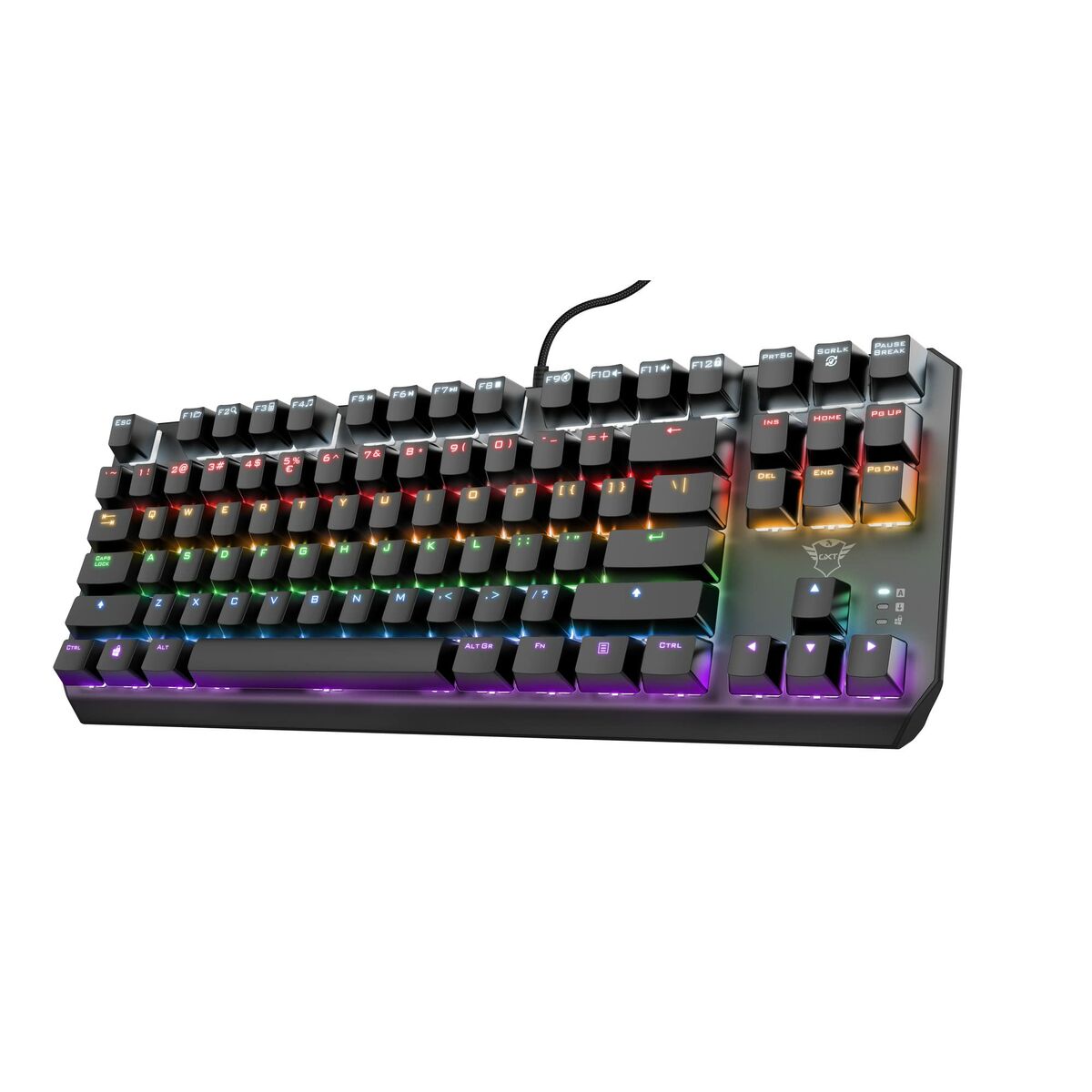 Gaming Tastatur Trust 24407 Qwerty Spanisch Schwarz