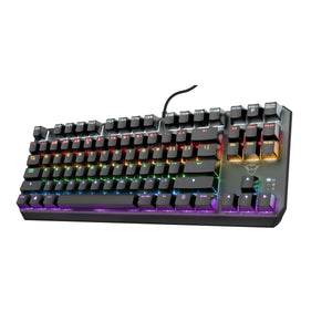 Gaming Keyboard Trust 24407 Spanish Qwerty Black