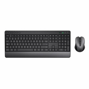 clavier et souris Trust Trezo Noir Espagnol Qwerty Espagnol QZERTY