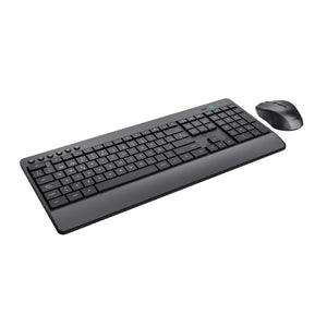 clavier et souris Trust Trezo Noir Espagnol Qwerty