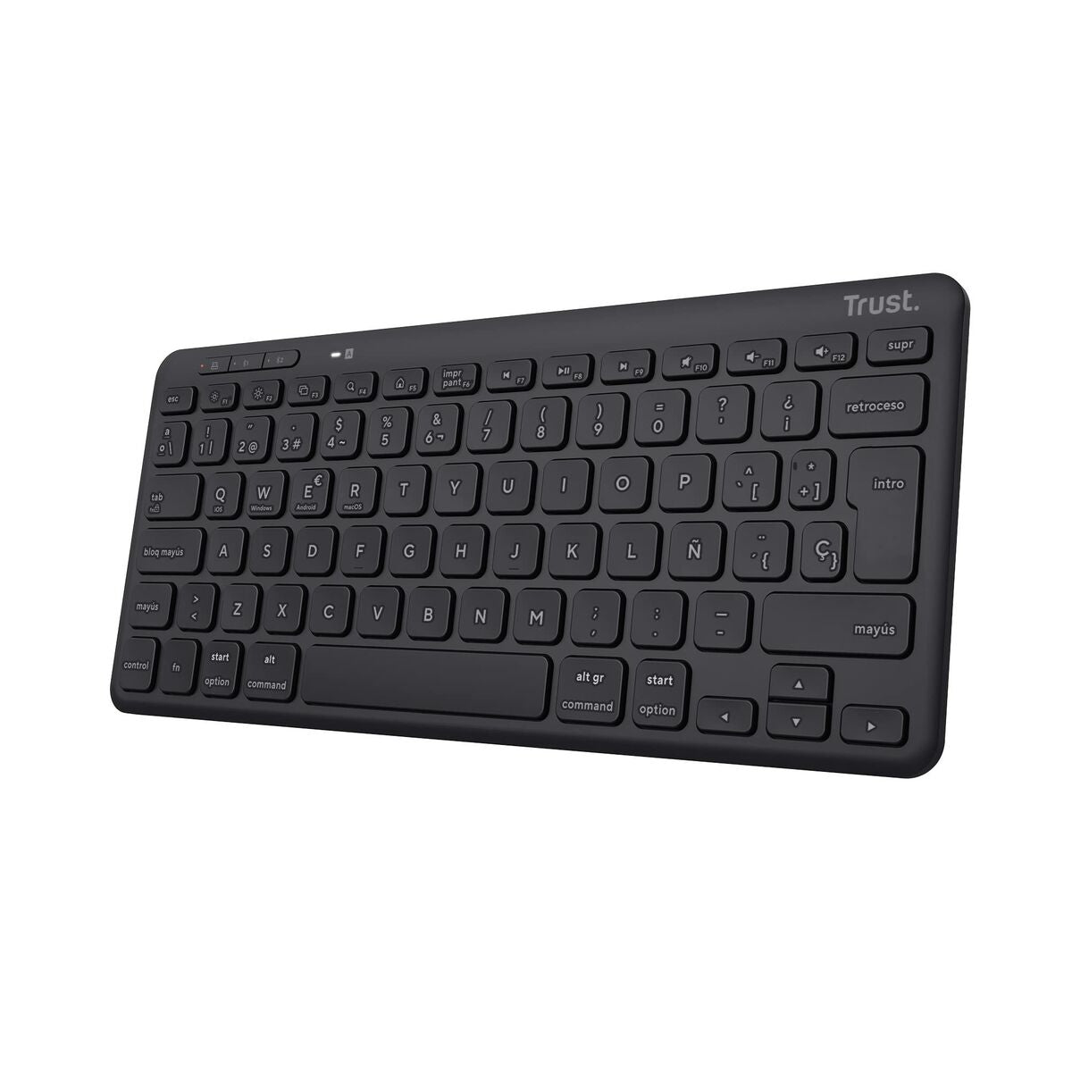 Clavier sans fil Trust 25059 Noir Espagnol Qwerty