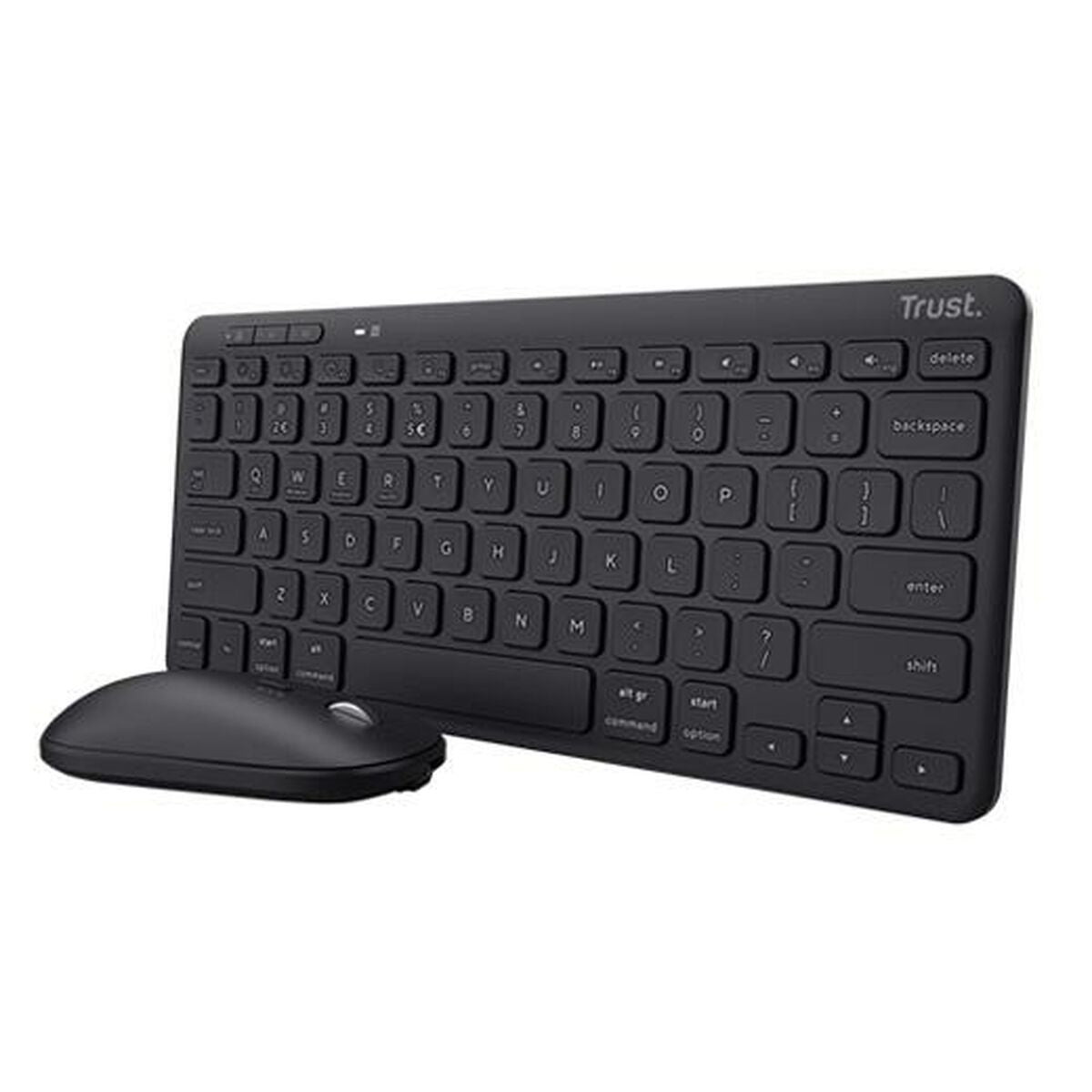 clavier et souris Trust 25061 Noir Espagnol Qwerty QWERTY