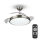 Ceiling Fan with Light Philips Atlas Nikel 450 lm 28 W