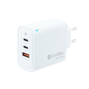 Wall Charger CoolBox COO-CUP-65CCA White 65 W (1 Unit)