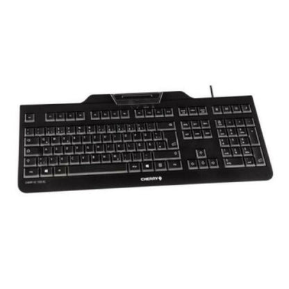 Clavier avec lecteur Cherry JK-A0100ES-2 Espagnol Qwerty Noir