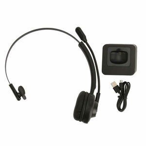 Headphones with Microphone Nilox NXAUB001 Black