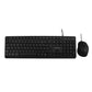 clavier et souris V7 CKU350ES Noir Espagnol Qwerty