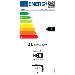 Écran Lenovo G27c-30 27" 165 Hz