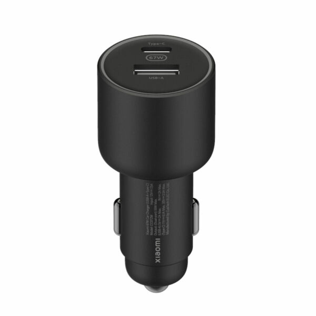 Chargeur de Voiture USB Universel + Câble USB-C Xiaomi 43907 Noir 55 W