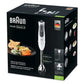 Hand-held Blender Braun Minipimer 3 Vario MQ3135 Sauce 750W Black Black/White White 750 W