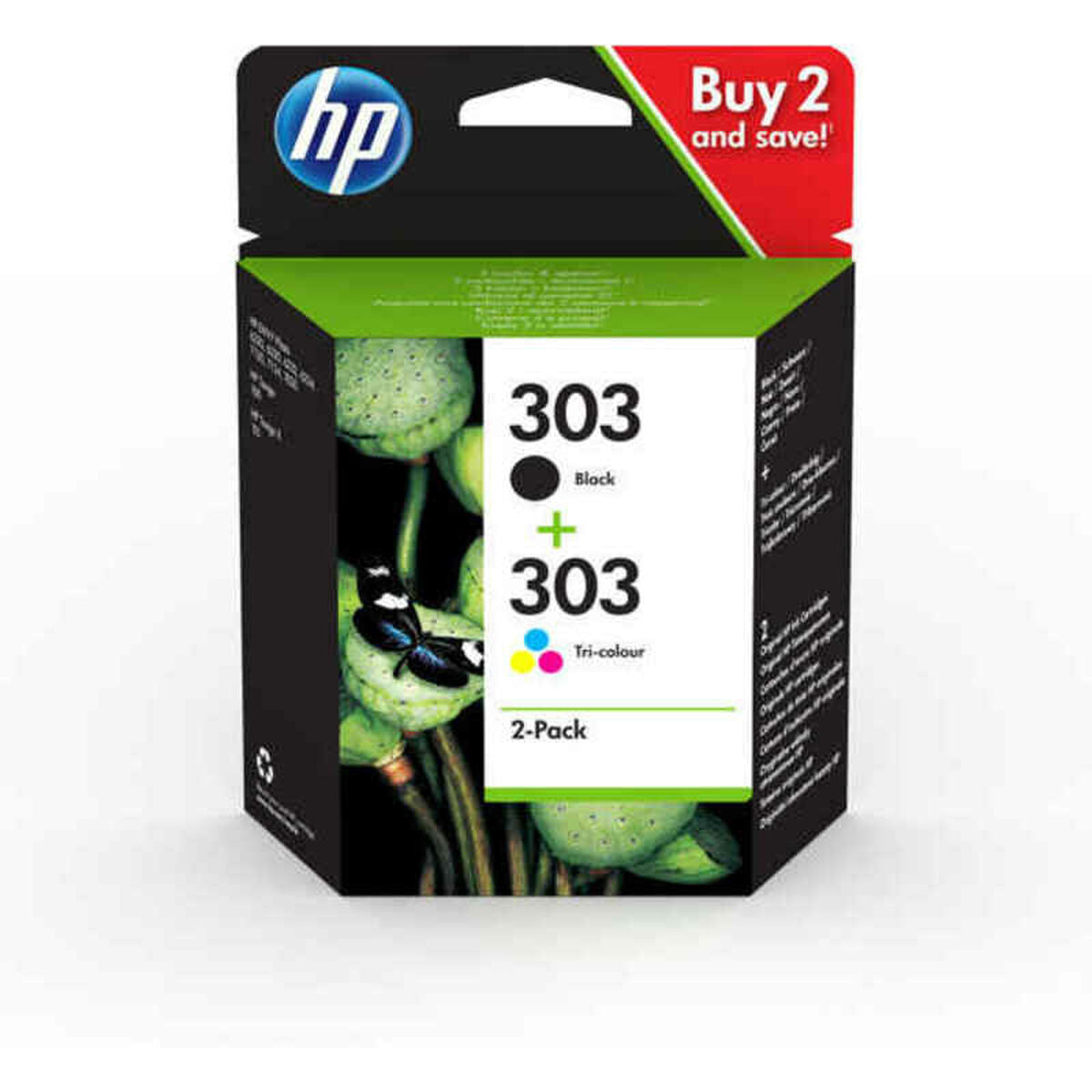 Original Ink Cartridge HP 303 Black Yellow Cyan Magenta